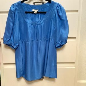 Banana Republic Blue Silk Blouse